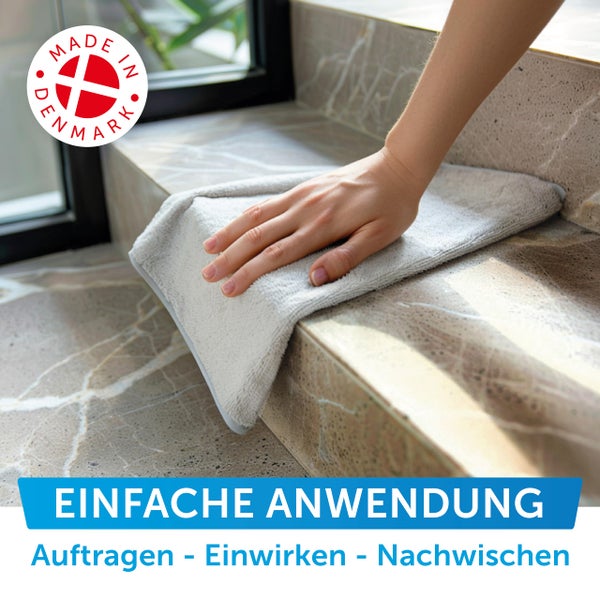 Nordicare Steinöl & Pflegemittel 1L für Naturstein I Universal Stein Öl Farbvertiefer für offenporigen Granit, Schiefer & anderen Stein I Schieferöl, Stein Reiniger