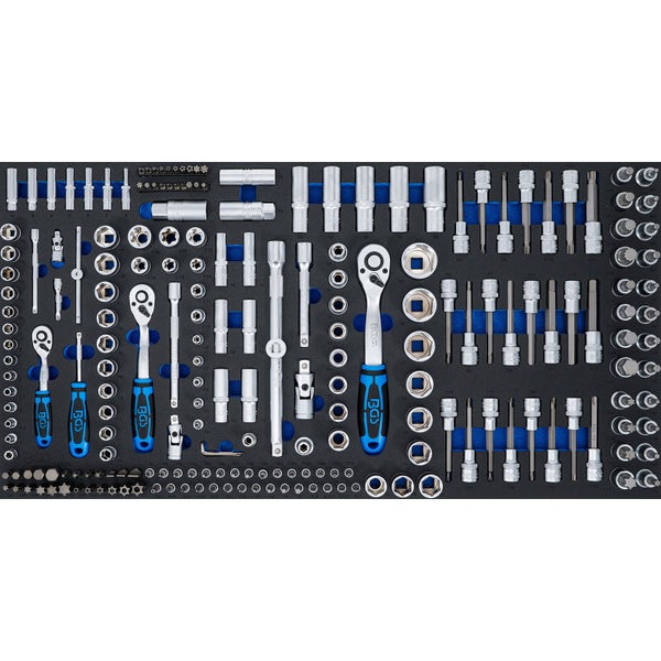 Steckschlüsselsatz in Werkzeugaufbewahrung