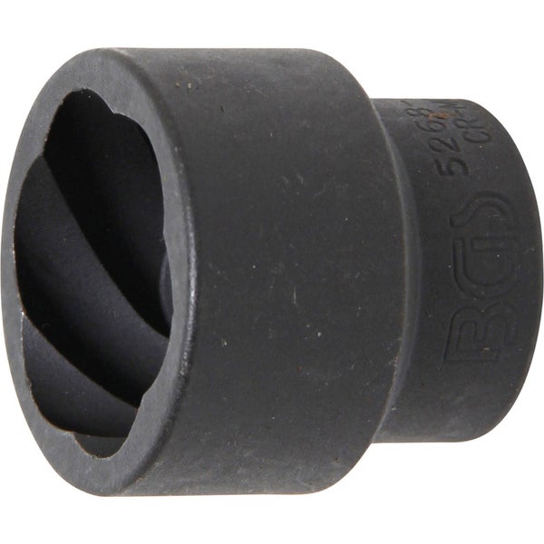 BGS Spiral-Profil-Steckschlüssel-Einsatz / Schraubenausdreher Antrieb Innenvierkant 20 mm (3/4) SW 36 mm - 5268-36
