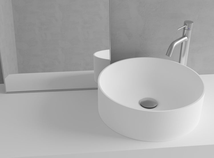 Badarmatur Exklusive Badarmatur aus gebürstetem Edelstahl – Elegantes Design