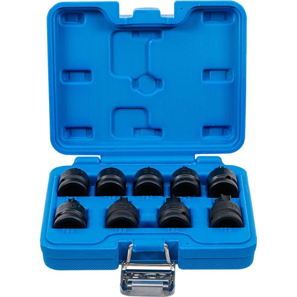 BGS Kraft-Bit-Einsatz-Satz Antrieb Innenvierkant 12,5 mm (1/2) T-Profil (für Torx) T20 - T70 9tlg. - 5486