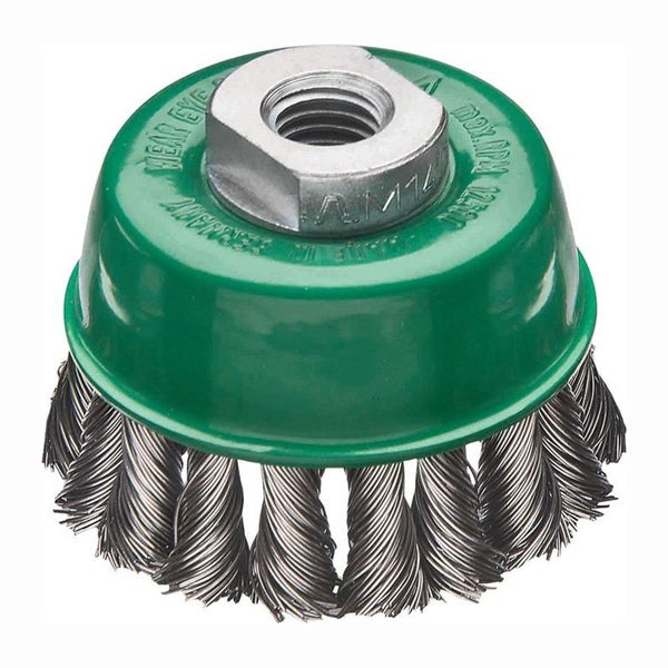 Lessmann Topfbürste Ø 65 mm M14 Drahtstärke 0,5 mm - 482.817.WZ