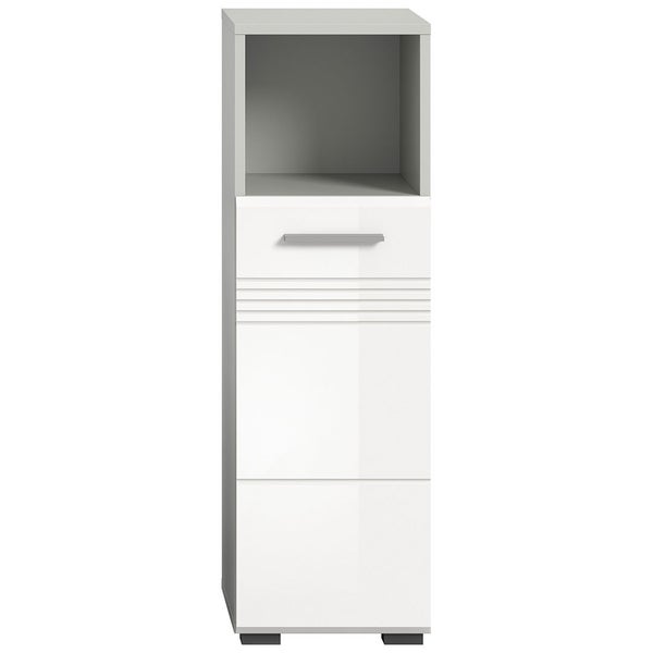 Copa Badschrank 1 Tür 1 Fach weiß Hochglanz. 30 X 30 X 95 cm