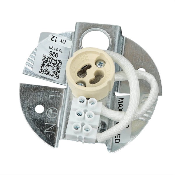 Lampenfassung mit Anschlussklemmen und Kabel