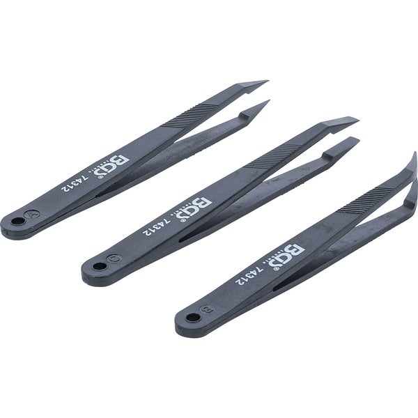 Drei BGS technic Pinzetten