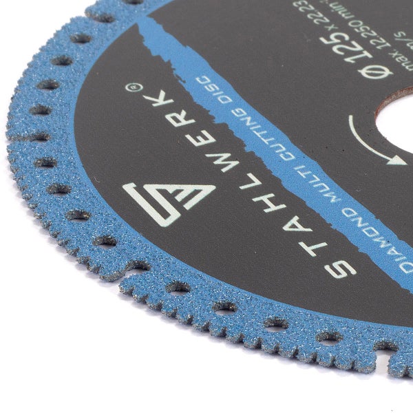 2er Set Diamant Multi Trennscheibe 125 x 22,23 mm blau (2x 6295)