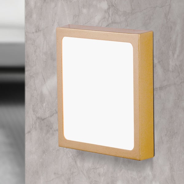 LED Deckenleuchte Lero 18 x 18 cm Gold 3000K 1300lm