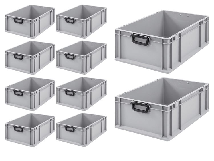 PROREGAL Eurobox Nextgen Portable Duo HxBxT 22 x 40 x 60 cm 44 Liter Eurobehälter Transportbox Transportbehälter Stapelbehälter