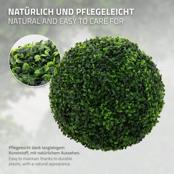 Dekorative Buchsbaumkugel aus Kunststoff