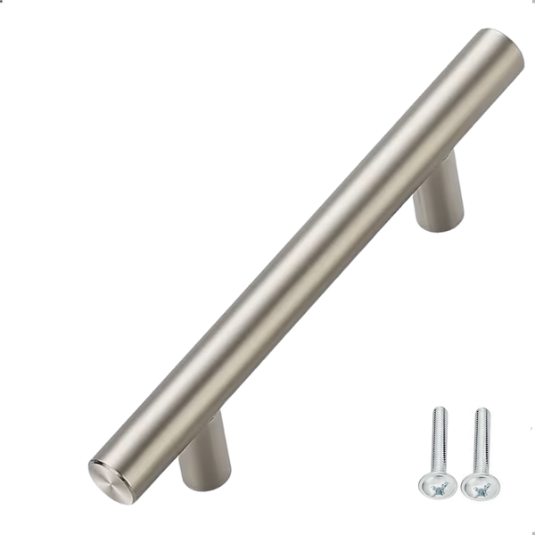 Stangengriff aus Edelstahl mit Schrauben