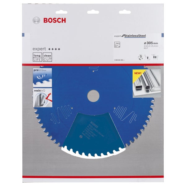 Bosch Kreissägeblatt Expert for Stainless Steel für Kapp- und Gehrungssägen 305 x 25,4 x 2,5 mm 60 Zähne - 2608644285