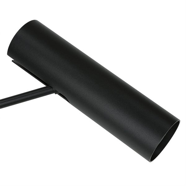 Schwarze zylindrische Wandleuchte