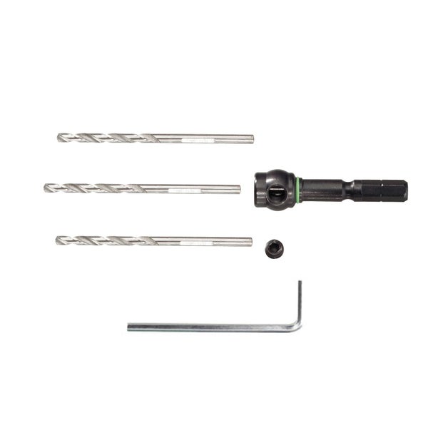 Bohrer-Set mit Schnellwechseladapter, Schraube und Inbusschlüssel