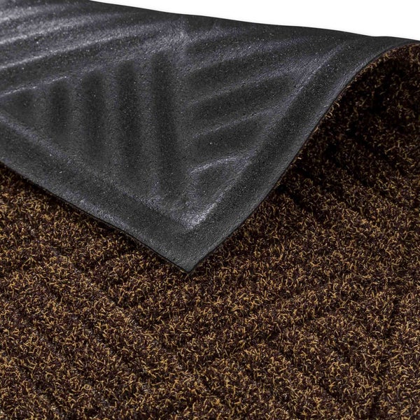 Fußmatte mit Textiloberfläche und Rücken aus Gummi