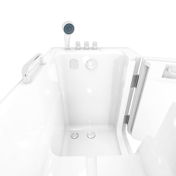 Begehbare Badewanne mit Tür, Handbrause und Armaturen