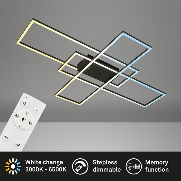 LED Deckenlampe LED Deckenleuchte Wohnzimmer Dimmbar Fernbedienung CCT Flur