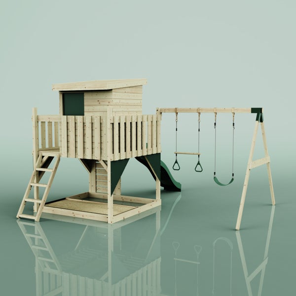 Hundehütte mit den Maßen 72 cm x 97 cm x 76 cm