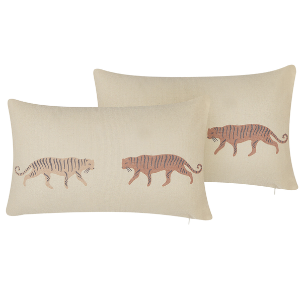 Dekokissen 2er Set NIEREMBERGIA 30 x 50 cm Beige