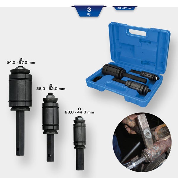 BRILLIANT TOOLS Auspuffrohrformer-Satz 3tlg. - BT601060