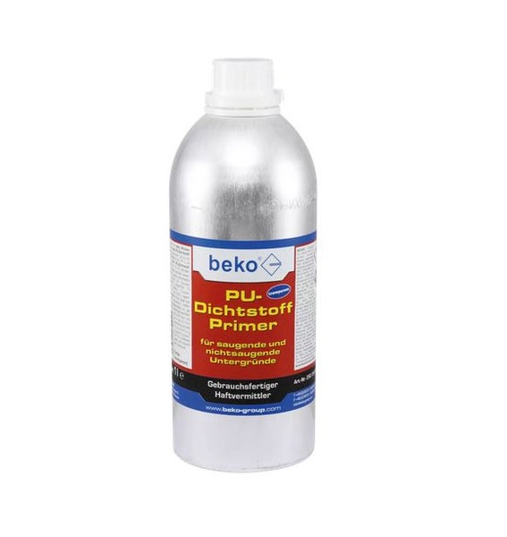 Beko PU-Dichtstoff Primer in einer Aluminiumflasche