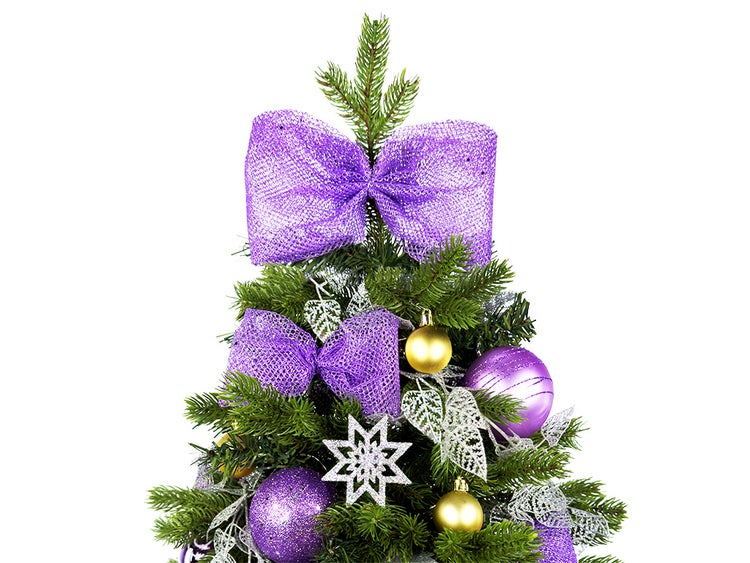 LAALU Dekorierter künstlicher Weihnachtsbaum FIAL POETRY II 60 cm mit LED-Beleuchtung IN FLOWER