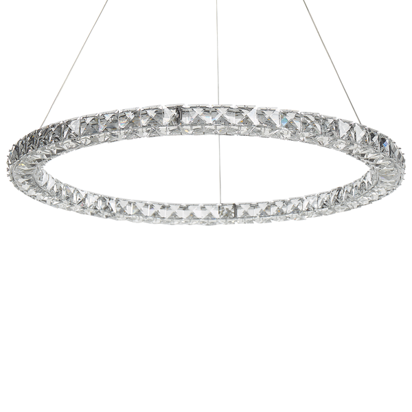 LED Hängeleuchte MAGAT Kristall Silber