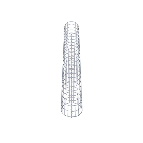 Gabionensäule Durchmesser 27 cm, MW 5 x 10 cm rund - Höhe: 2,10 m