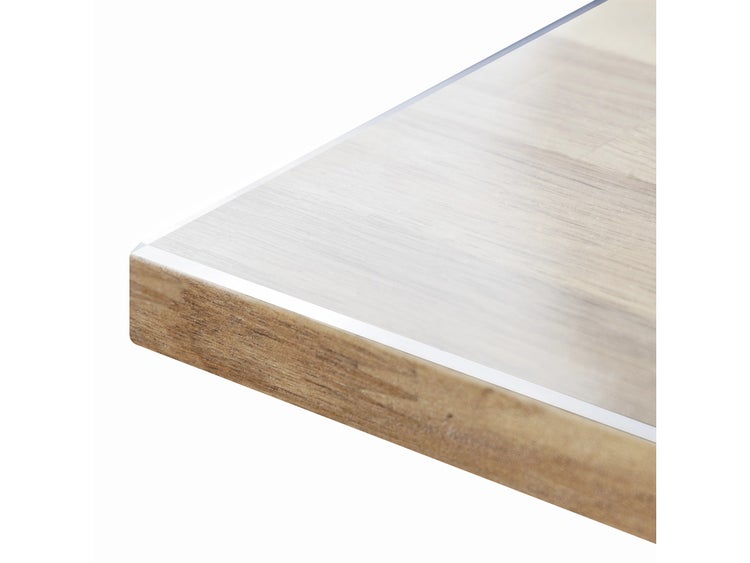 FLOORDIREKT Tischfolie Crystal - nach Maß - mit abgeschrägter Kante - Transparent - 1,6 mm Stärke - 70 x 210 cm