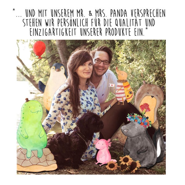 Mr. & Mrs. Panda 25 x 18 cm Holzkiste Es gibt so viele... - Weiß