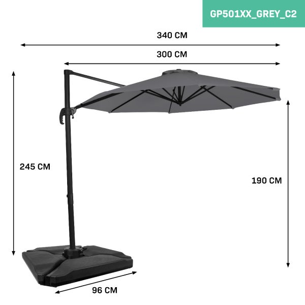 Langes, grünes Hochbeet aus Metall