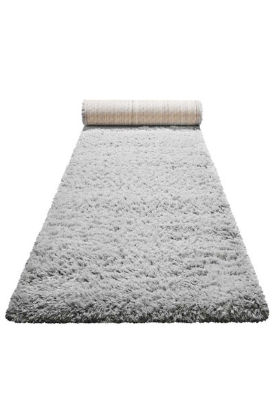 Nachhaltiger Teppich Grau Silber soft & weich Matteo Homie Living 133x200 cm