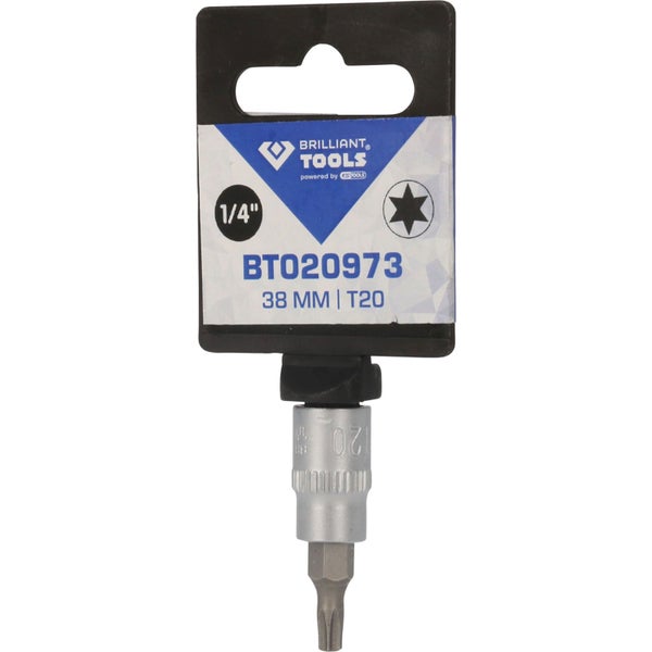 BRILLIANT TOOLS 1/4 Torx-Bit-Stecknuss T20 - BT020973