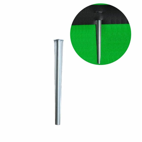 Metall Erdnagel für die Befestigung von Unkrautvlies im Garten