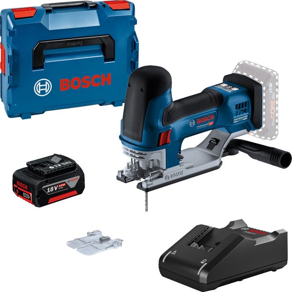 Bosch Akku-Stichsäge GST 18V-155 SC / 1x 4,0 Ah + Ladegerät in L-Boxx 136