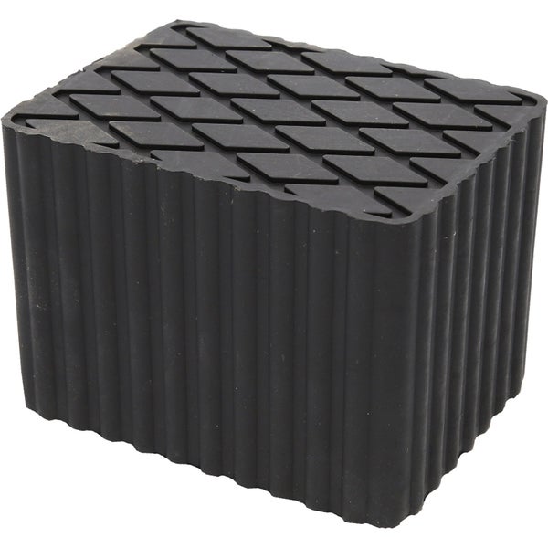 Gummiblock mit Rillen und Rautenmuster
