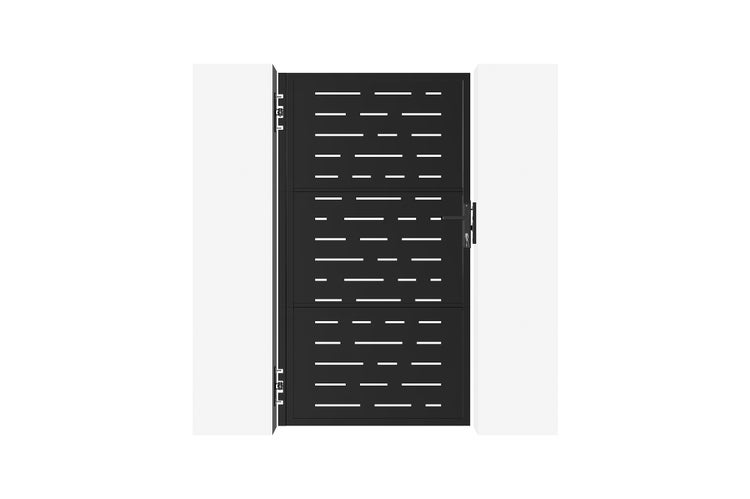 Stahltor 1m NALI ARLBERG H.180cm Mattschwarz