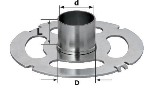Metallmanschette mit Größenangaben