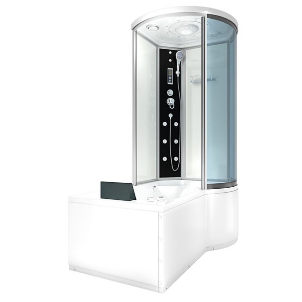 Whirlpool Wanne Duschkabine ws K55-L01-WP 170x100