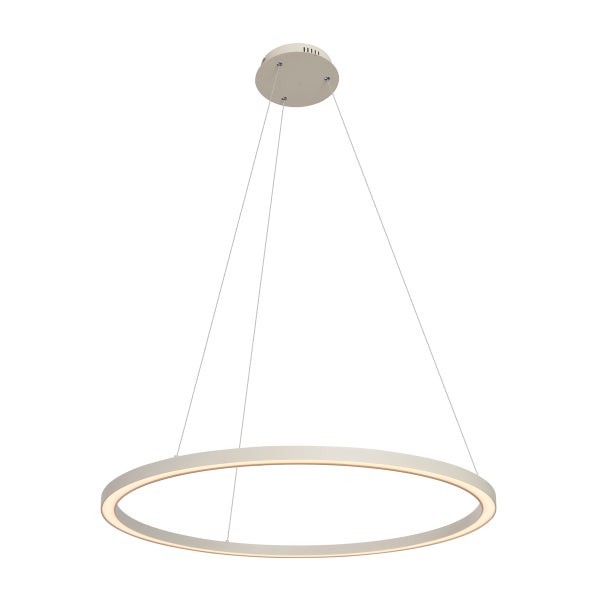 Runde LED Pendelleuchte mit Ringdesign und Drahtaufhängung