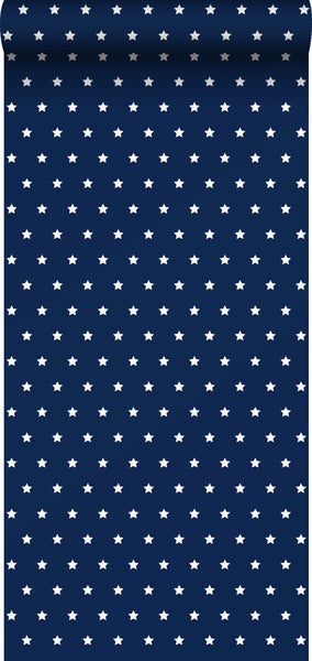 Sanders und Sanders Tapete Sterne Marineblau - 53 cm x 10,05 m - 935225