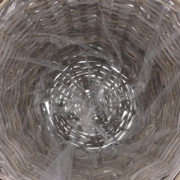 FRANK FLECHTWAREN | Pflanzkorb Rattan, maxi, RATTAN, ca. Ø 45 x 40 cm