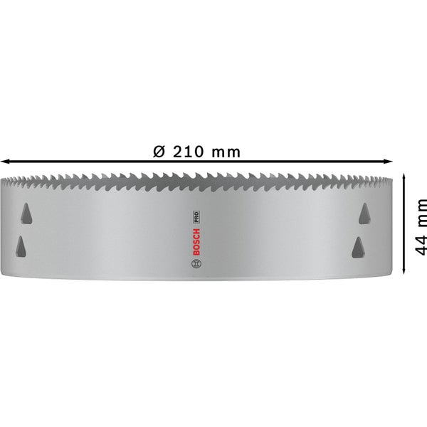 Bimetall Lochsägeblatt mit 210 Millimeter Durchmesser