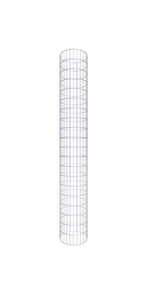 Gabionensäule Durchmesser 42 cm, MW 5 x 10 cm rund - Höhe: 2,00 m
