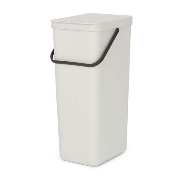 Brabantia Abfallsammler Mit Stay Open Deckel 40 Liter HxBxT 62 x 26,8 x 34,5 cm Kunststoff Hellgrau