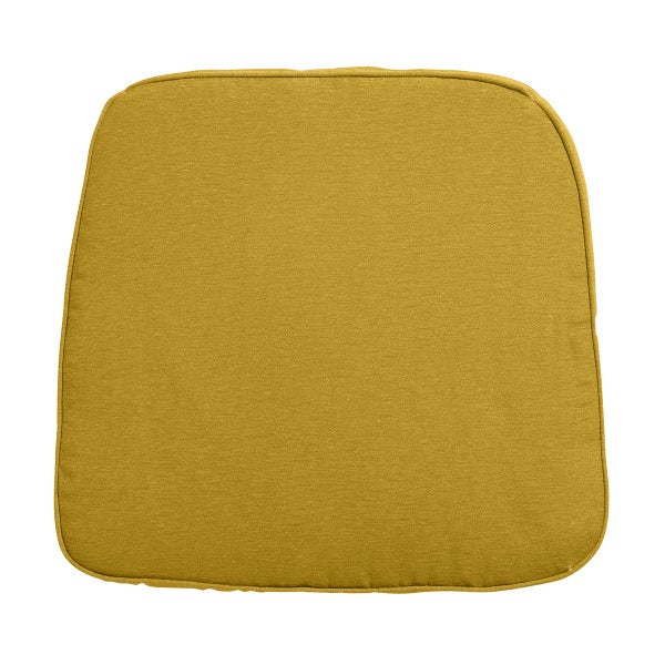 Sitzkissen Korbgeflecht Panama senf - ca. 48x48 cm - 4er-Set