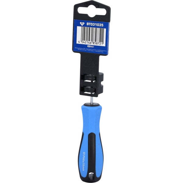 BRILLIANT TOOLS Schraubendreher Kreuzschlitz PH0 x 75 mm - BT031035