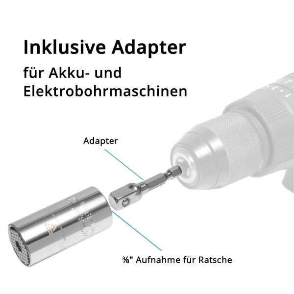 STAHLWERK Profi-Umschaltknarre aus Chrom-Vanadium 3/8 Zoll