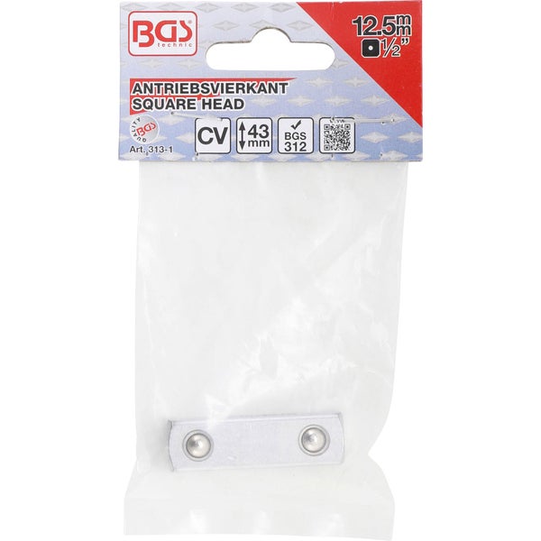 BGS Antriebsvierkant Außenvierkant 12,5 mm (1/2) für Art. 312 - 313-1
