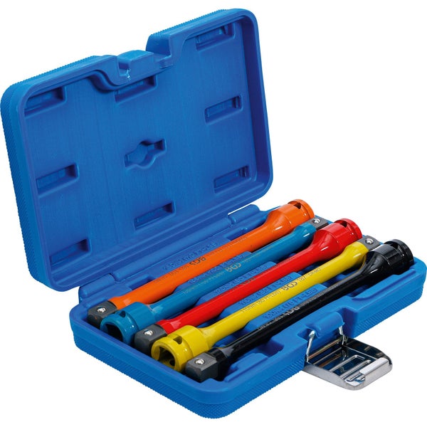 Drehmomentverlängerungen in einer blauen Aufbewahrungsbox