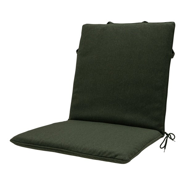 Stuhlauflage Stapelstuhl, grünes Canvas Eco+ – ca. 97x49 cm - 4er-Set